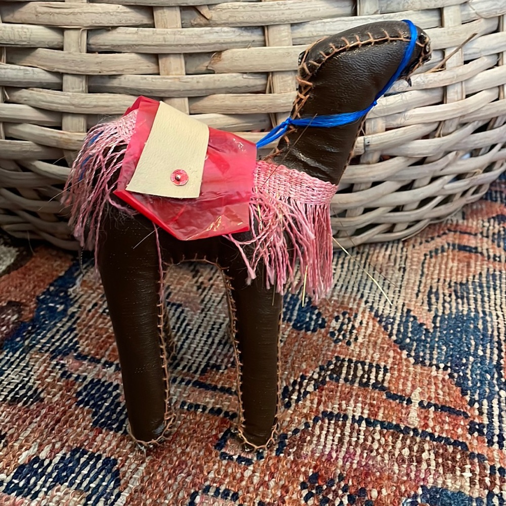 Vintage leather camel from Egypt